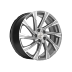 Khomen Wheels 7,5x19/5x112 ET43 D57,1 KHW1901 (Kodiaq/Tiguan) Brilliant Silver-FP